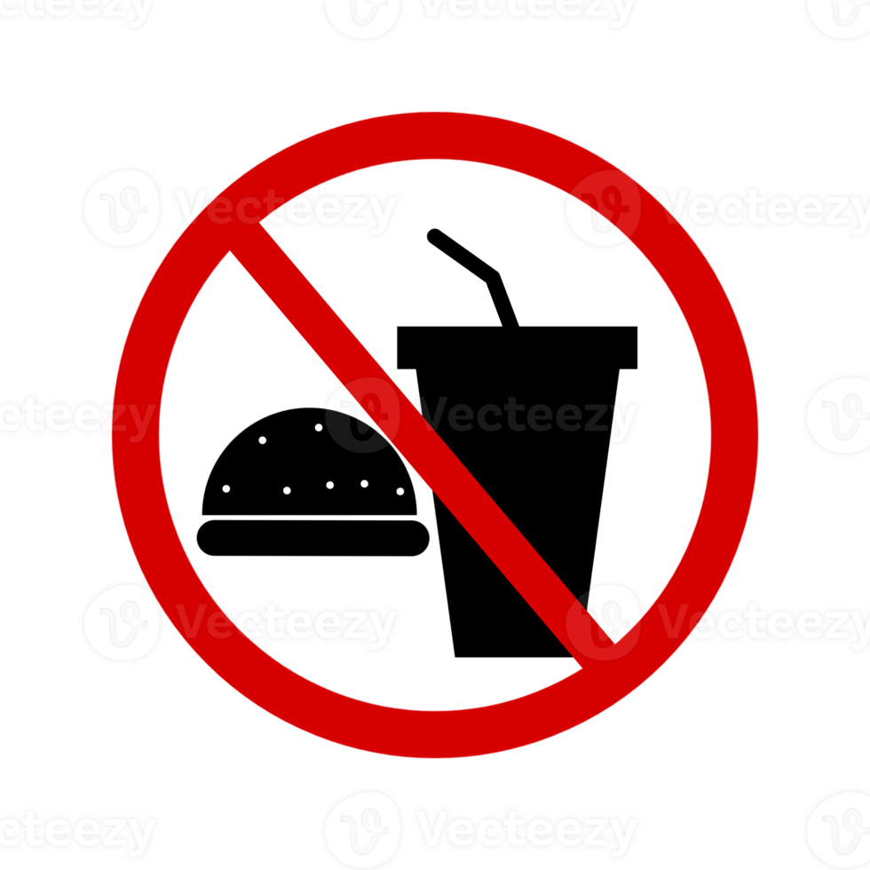 Food and drink prohibition icon png