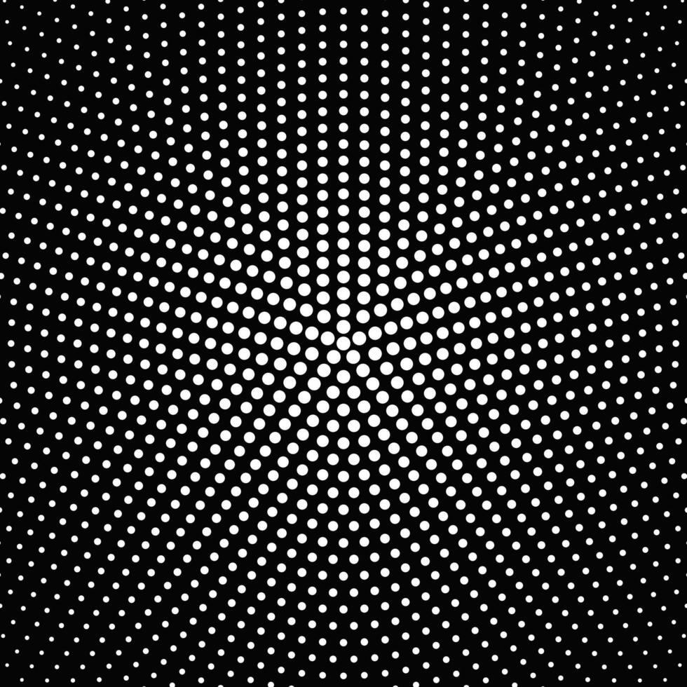 Abstract geometric halftone circular dot pattern background vector
