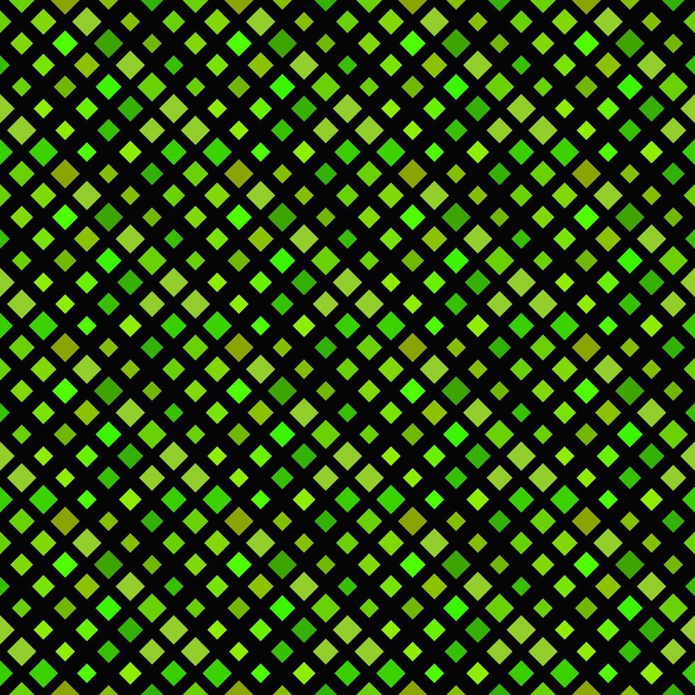 Geometrical green diagonal square pattern background design vector
