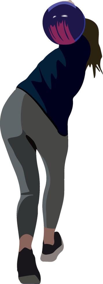 A cartoon person is holding a frisbee vector