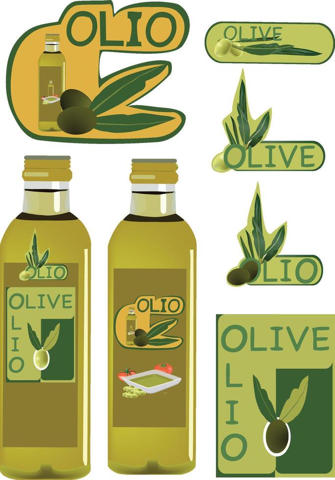 Olive oil labels price 1, 000, 000 vector
