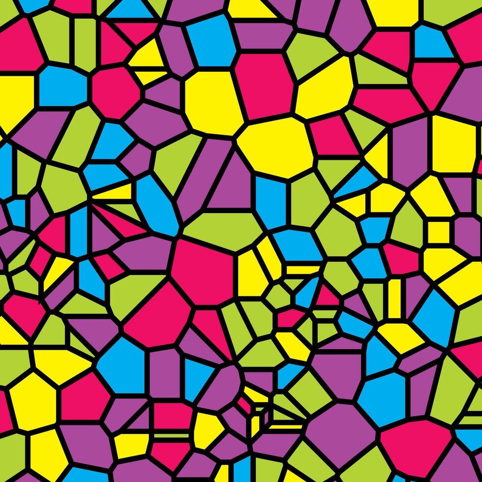 Stained glass or mosaic abstract background vector