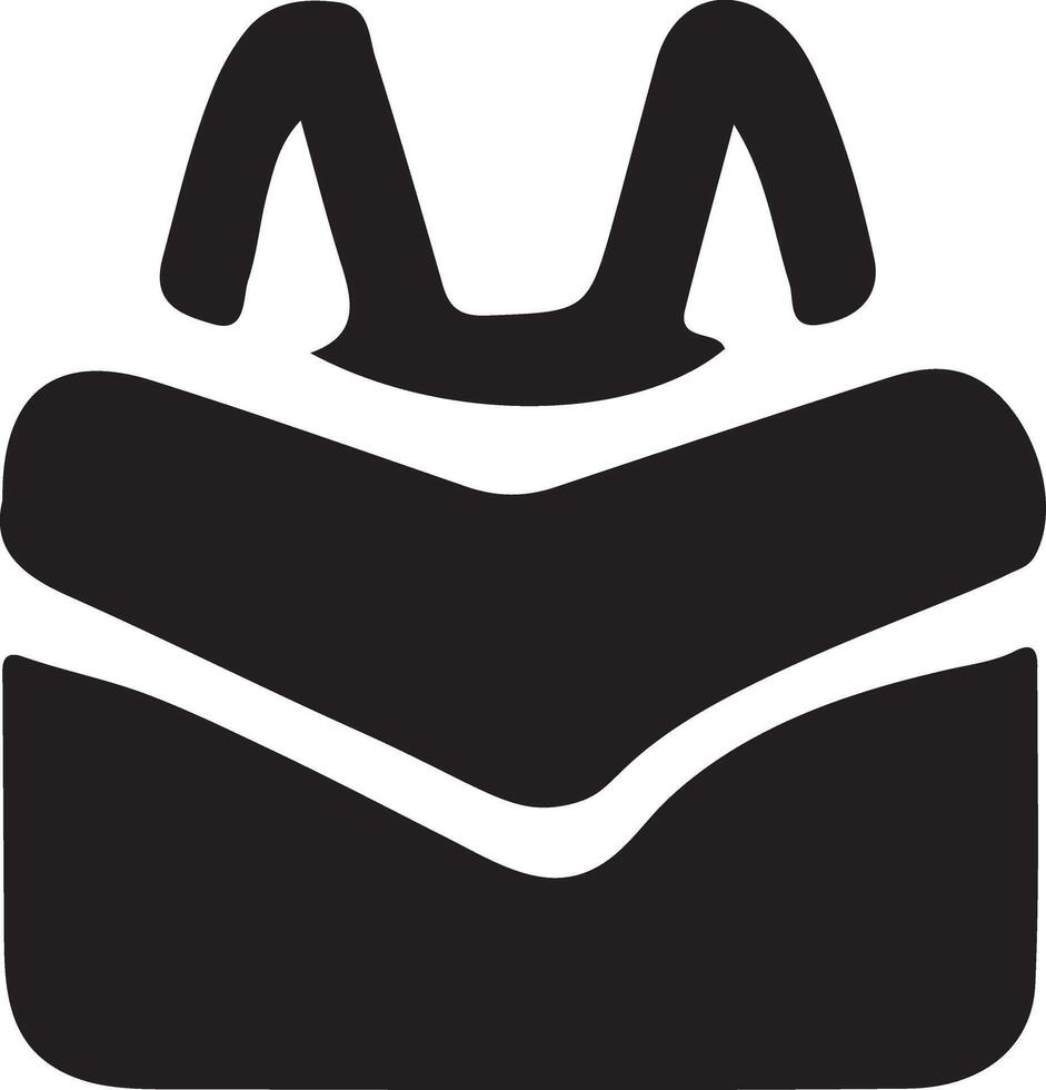 a black and white illustration of a bag vector