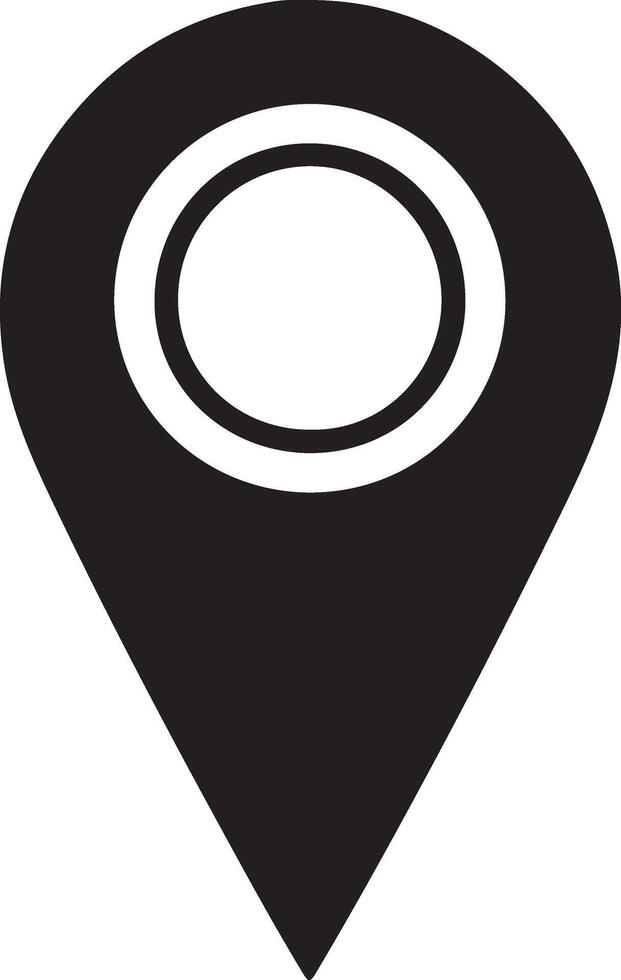 Creative Location Pin Symbol Graphic Template vector