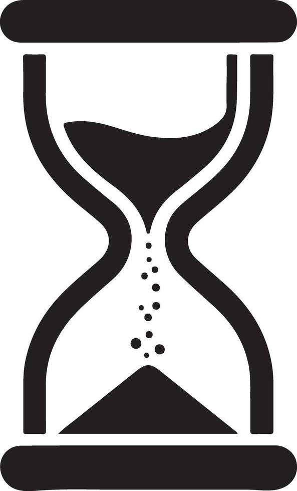 Timeless Sand Hourglass Silhouette Artwork Available Online vector