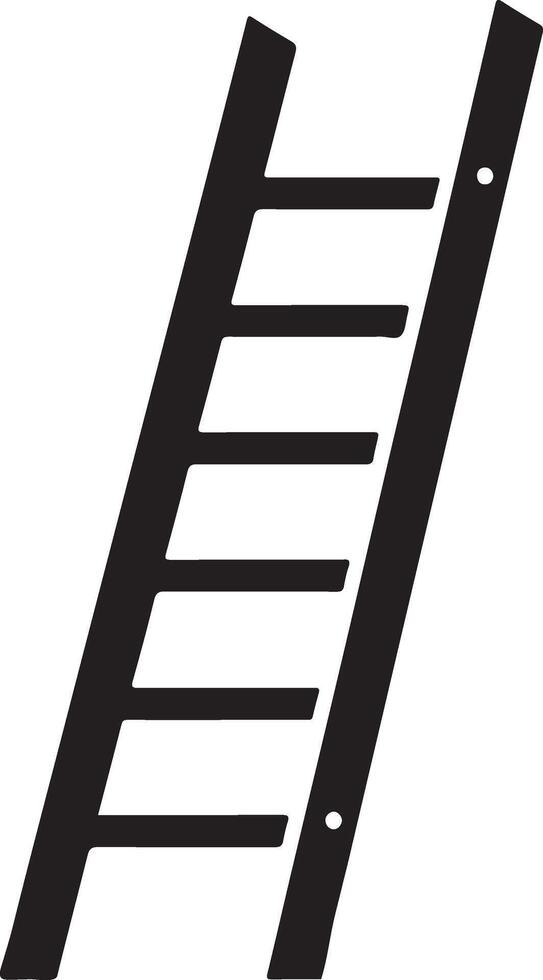 Creative Illustration of Ladder Silhouette Design vector