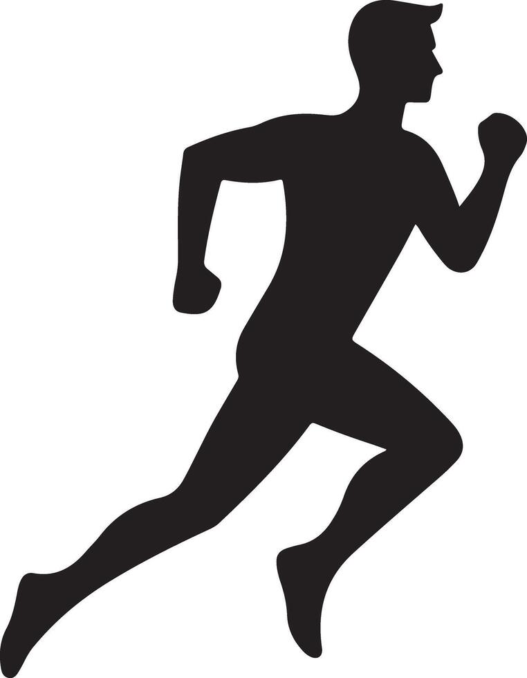 Runner Icon Silhouette Graphics Collection vector