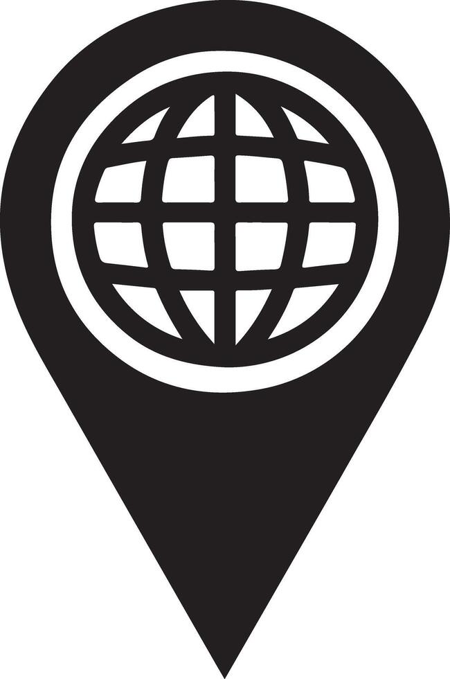 High-Quality Location Pin Icon Design vector