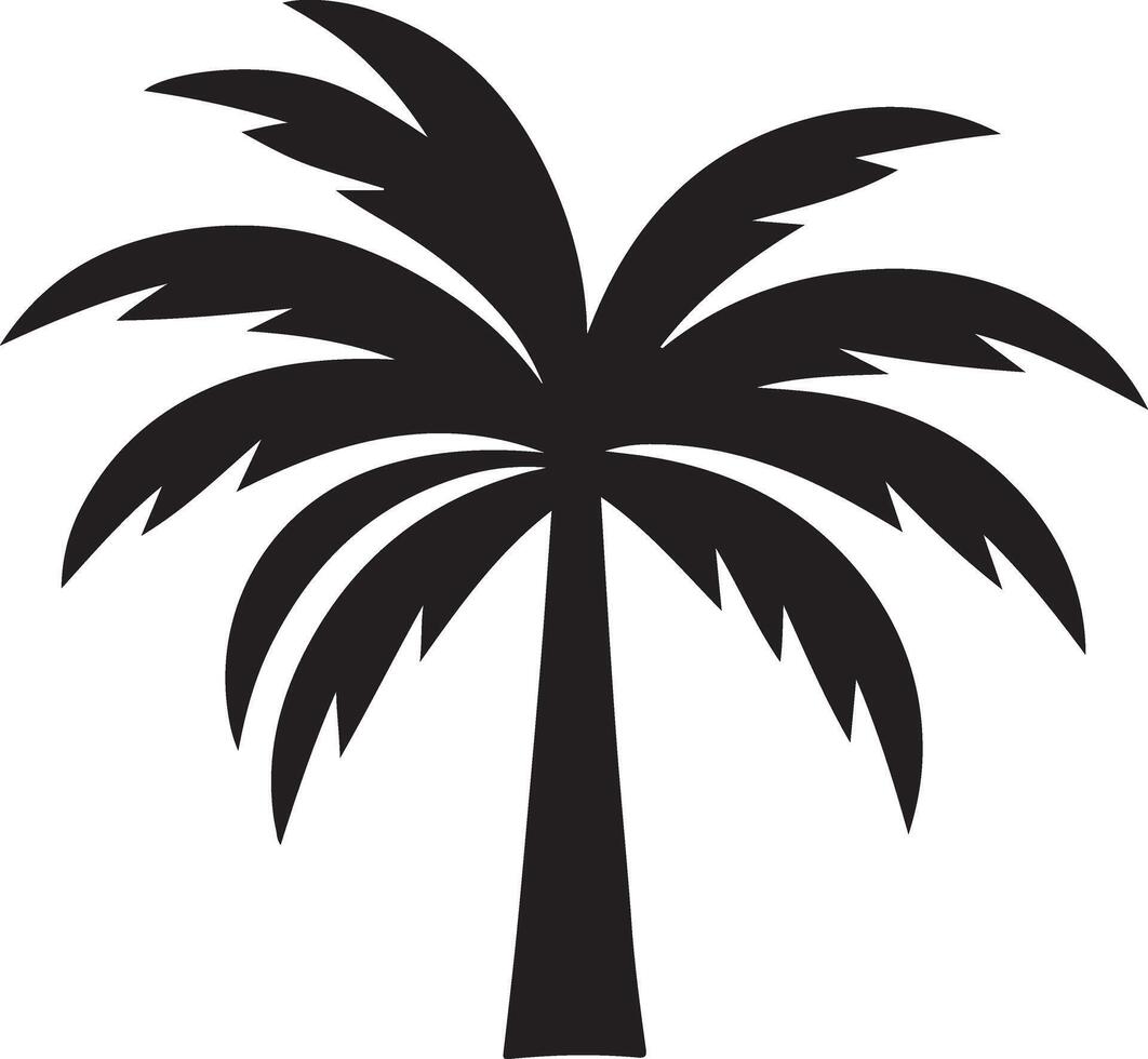 Unique Palm Tree Silhouette Graphics for Designers vector