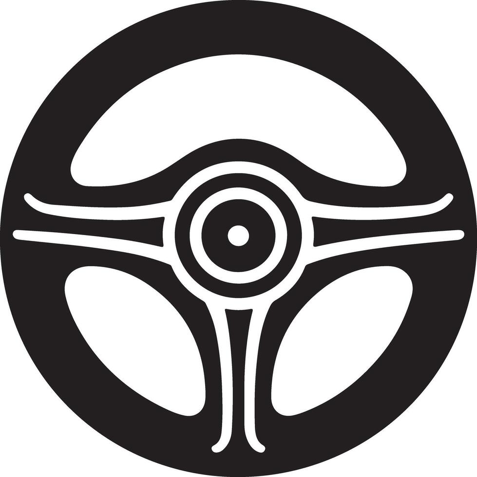 Customizable Steering Wheel Silhouette Graphics Available vector