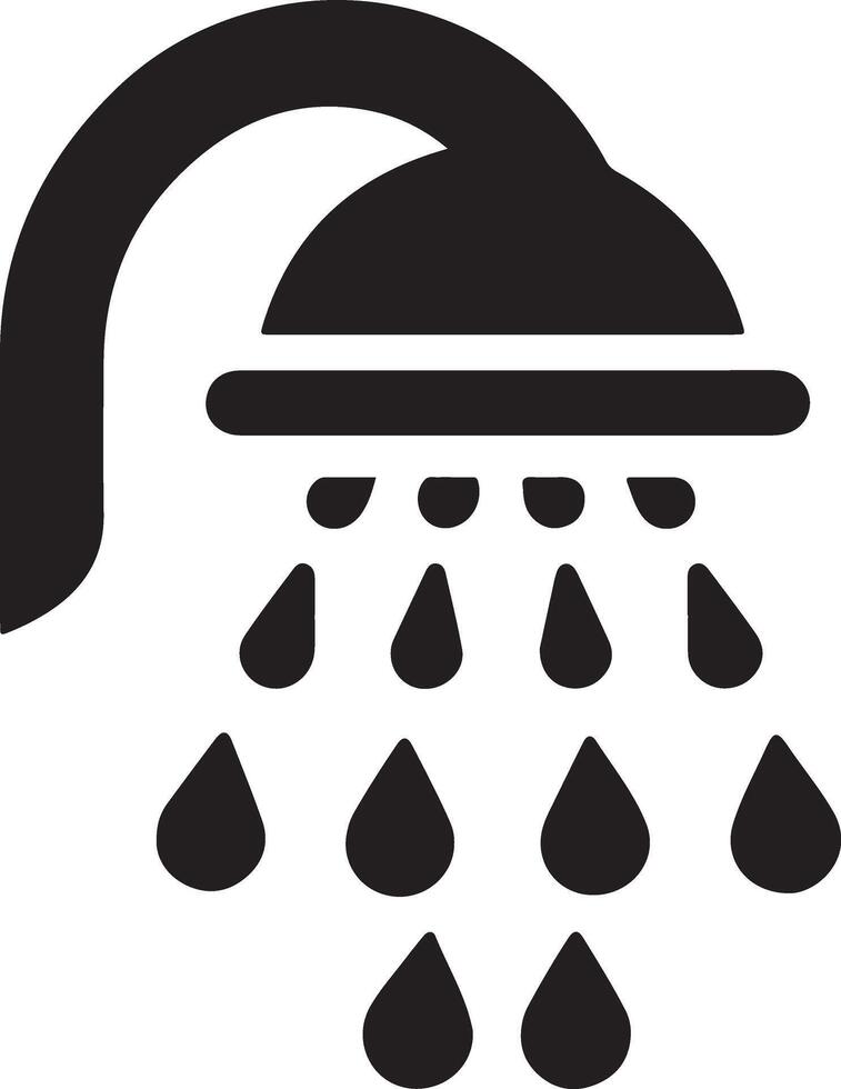 High Quality Shower Logo Silhouette Resource vector