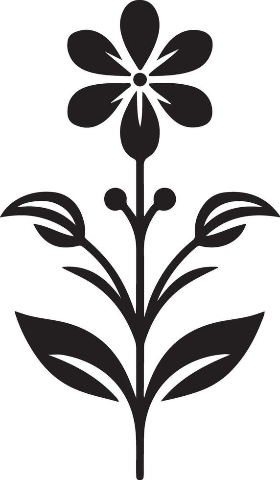 High Quality Simple Flower Silhouette Files vector
