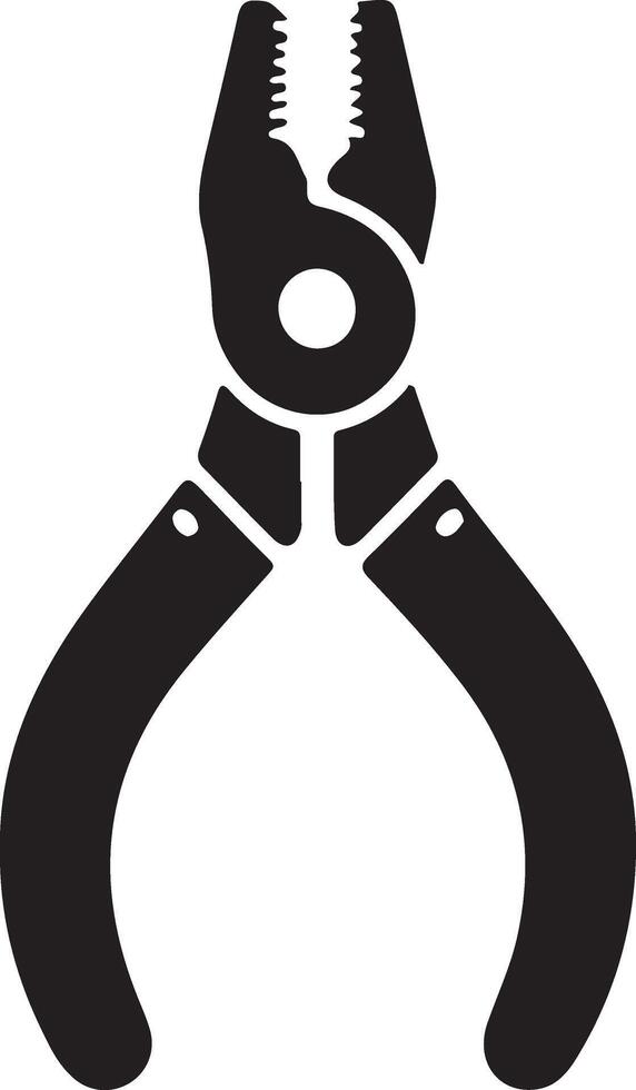 Unique Pliers Icon Silhouette Graphics for Everyone vector