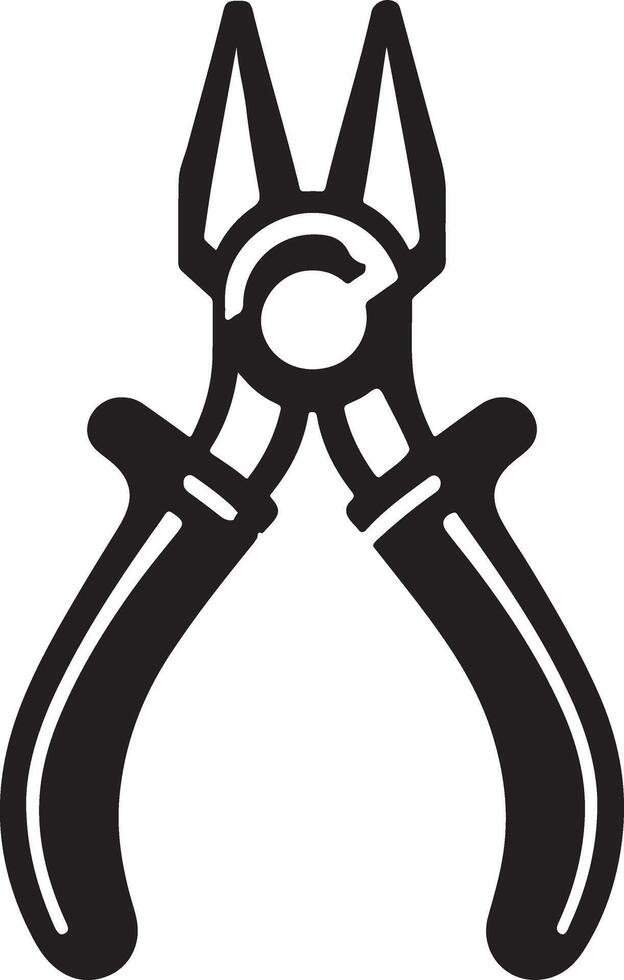 Affordable Pliers Icon Silhouette Illustration for Use vector