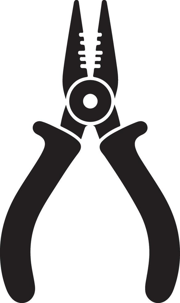 Versatile Pliers Icon Silhouette Art Collection vector