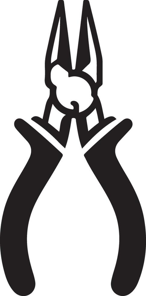 High Quality Pliers Icon Silhouette Design vector
