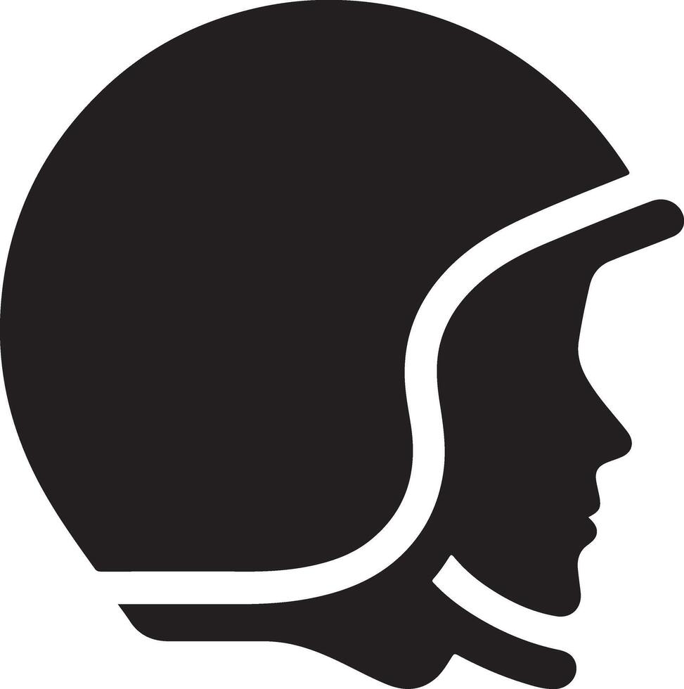 Helmet Silhouette Illustration vector