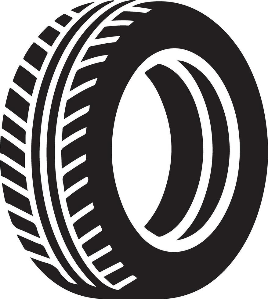 Classic Tire Icon for Various Applications vector