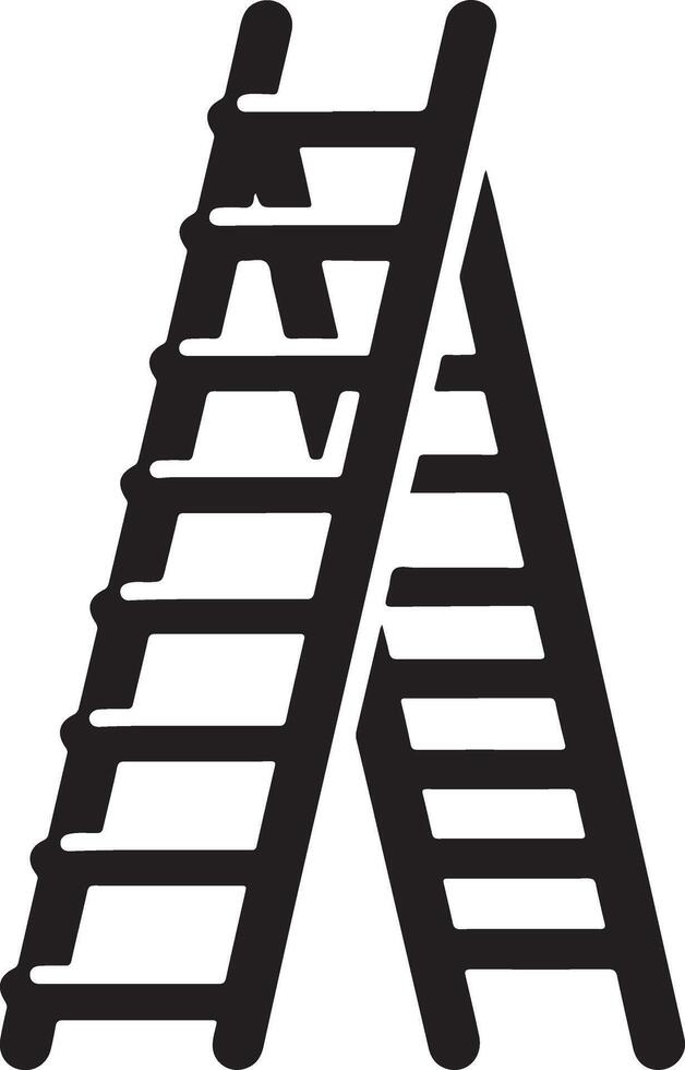 Eye-catching Ladder Silhouette Design for Websites vector