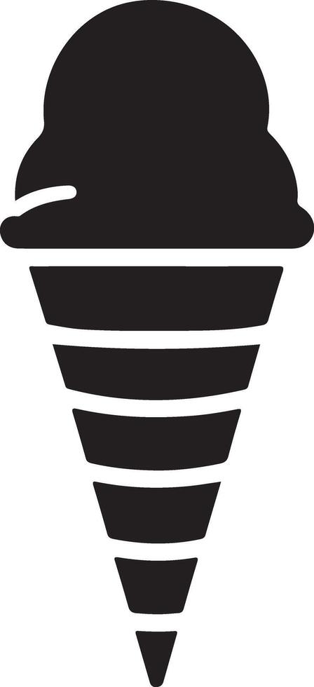 Creative Ice Cream Silhouette Art for Designers vector