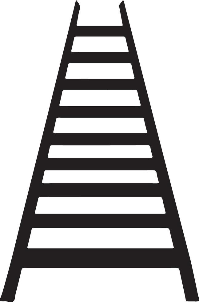 Elegant Ladder Silhouette Illustration for Branding vector