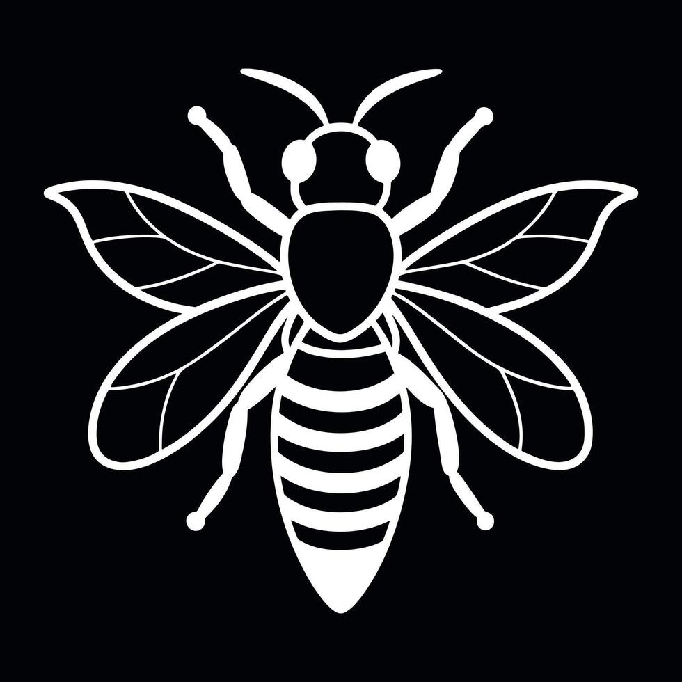 Fun Bee Illustrations for Artwork vector