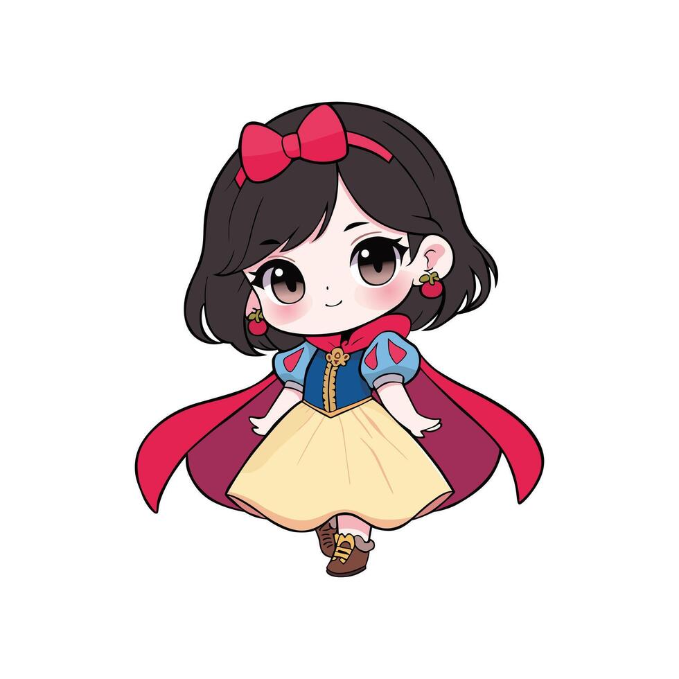 CUTE SNOW WHITE vector