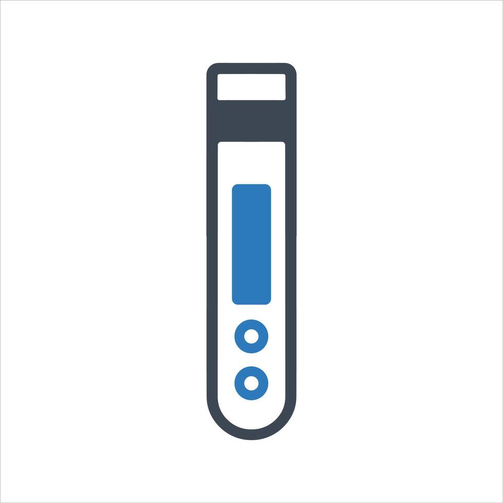 Rapid antigen test. Test strip icon vector