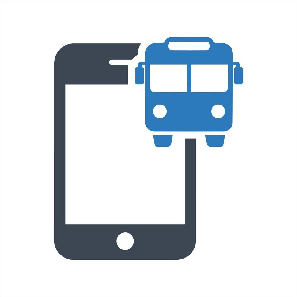 Bus timetable icon vector