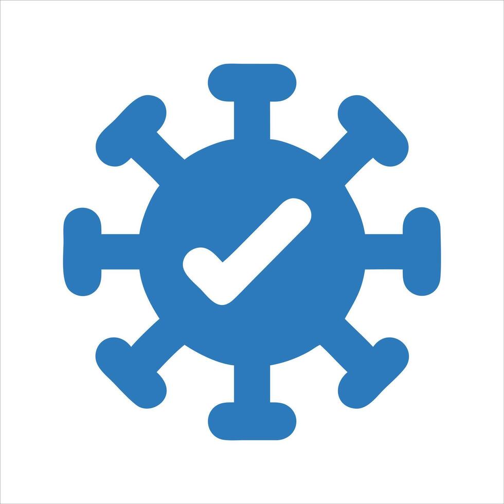 COVID-19 self test. Rapid antigen test icon vector