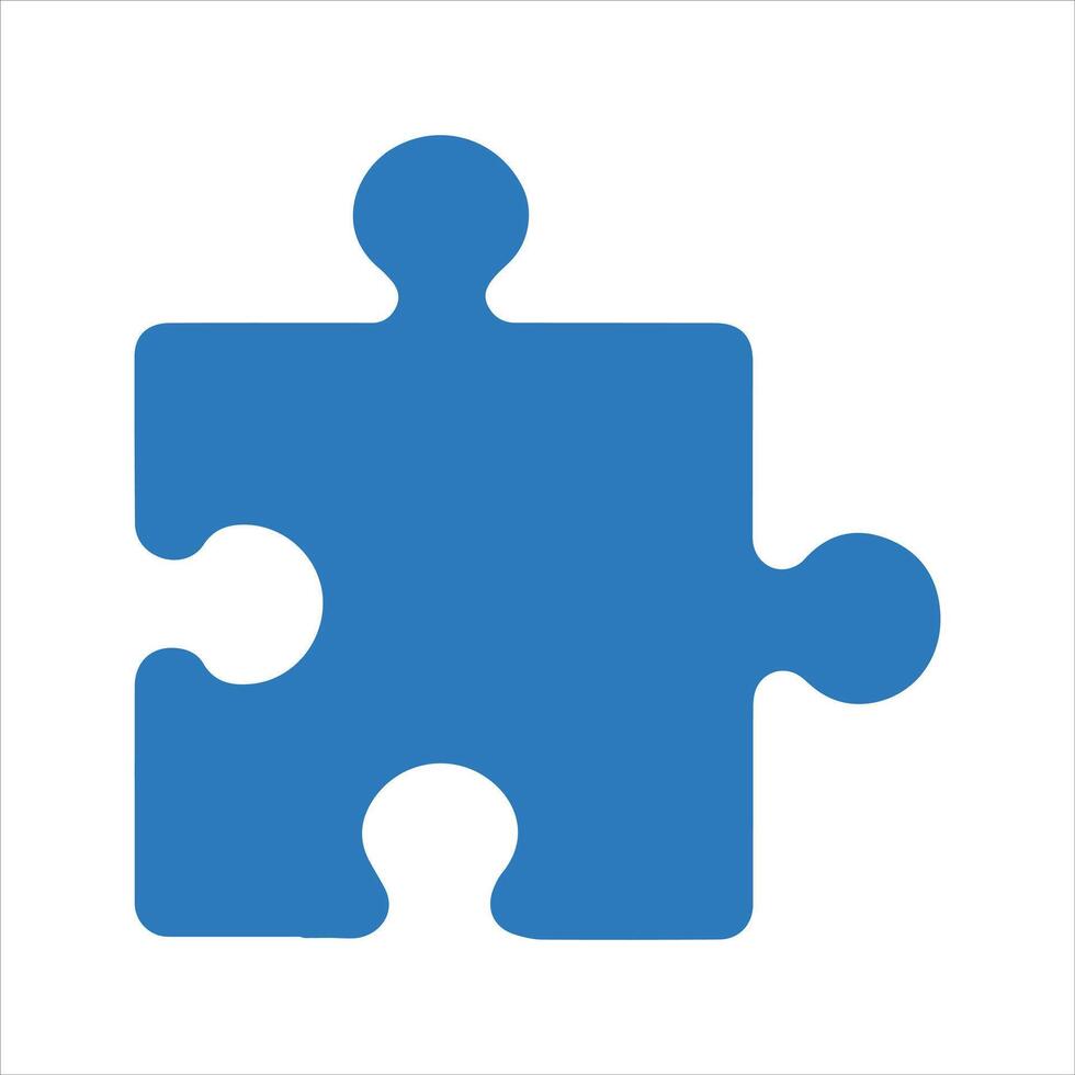 Puzzle icon. and glyph vector