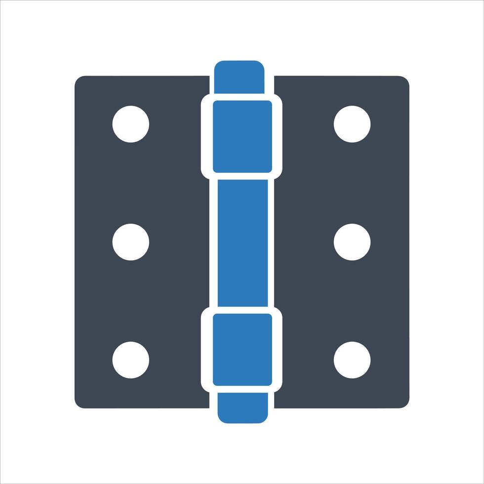 Door hinge icon vector