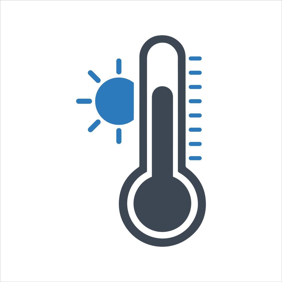 Heatwave icon. Climate change icon vector