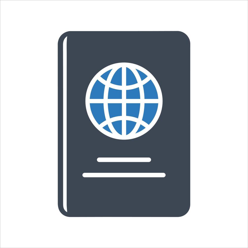 Passport icon. Passport immunity icon vector