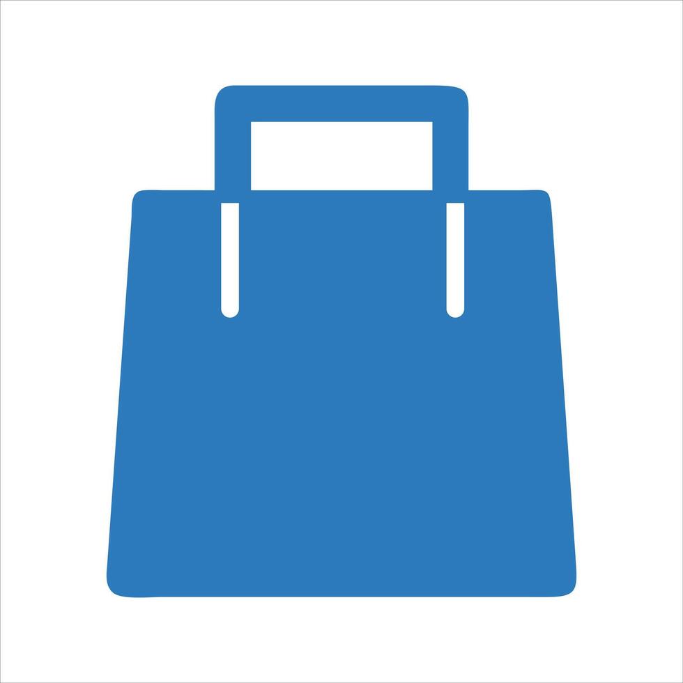 Paper bag icon. Shopping beg icon vector