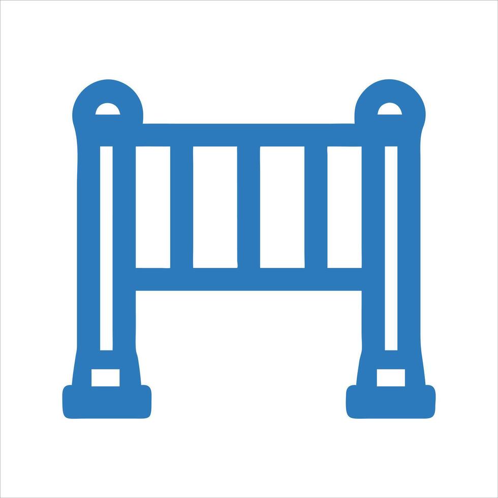 Barrier icon. Road barrier icon vector