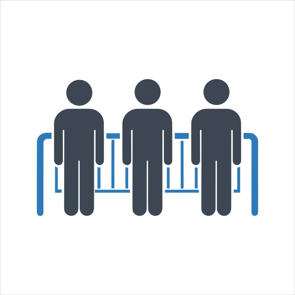 Protesters, supporters, fans icon vector