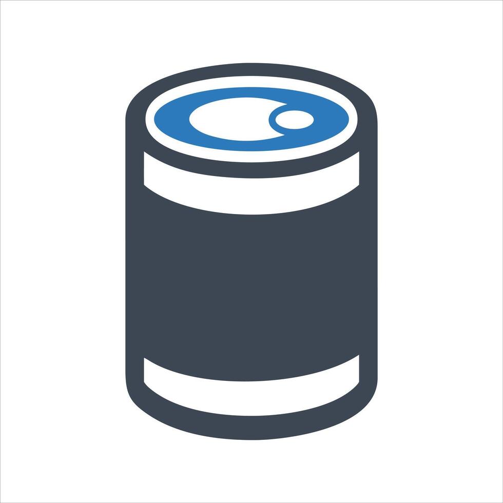 Free food and drink icon. Canned food icon vector