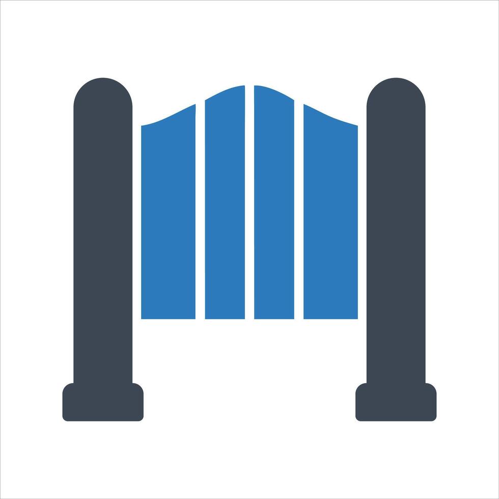 Barrier icon. Turnstile. road barrier icon vector