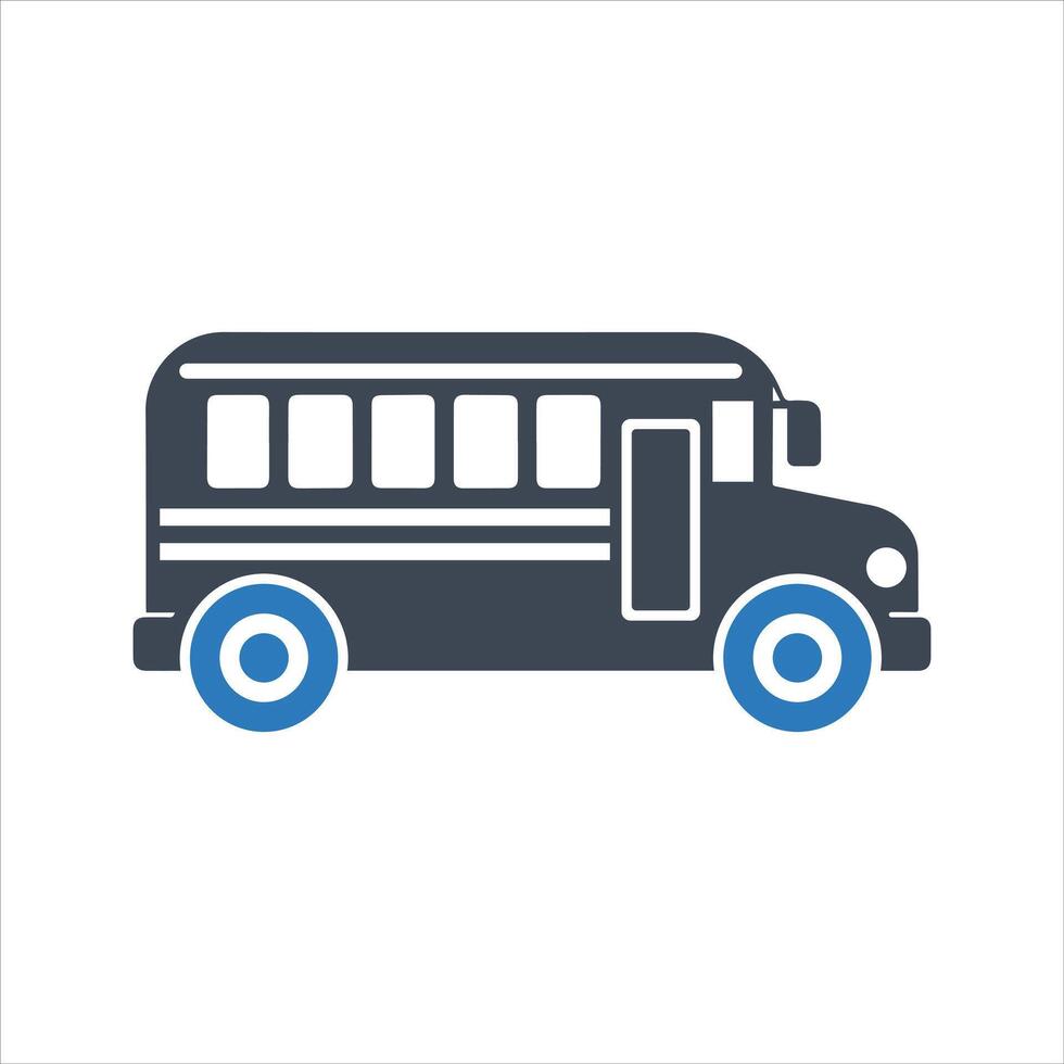 School bus icon. Public transport icon vector