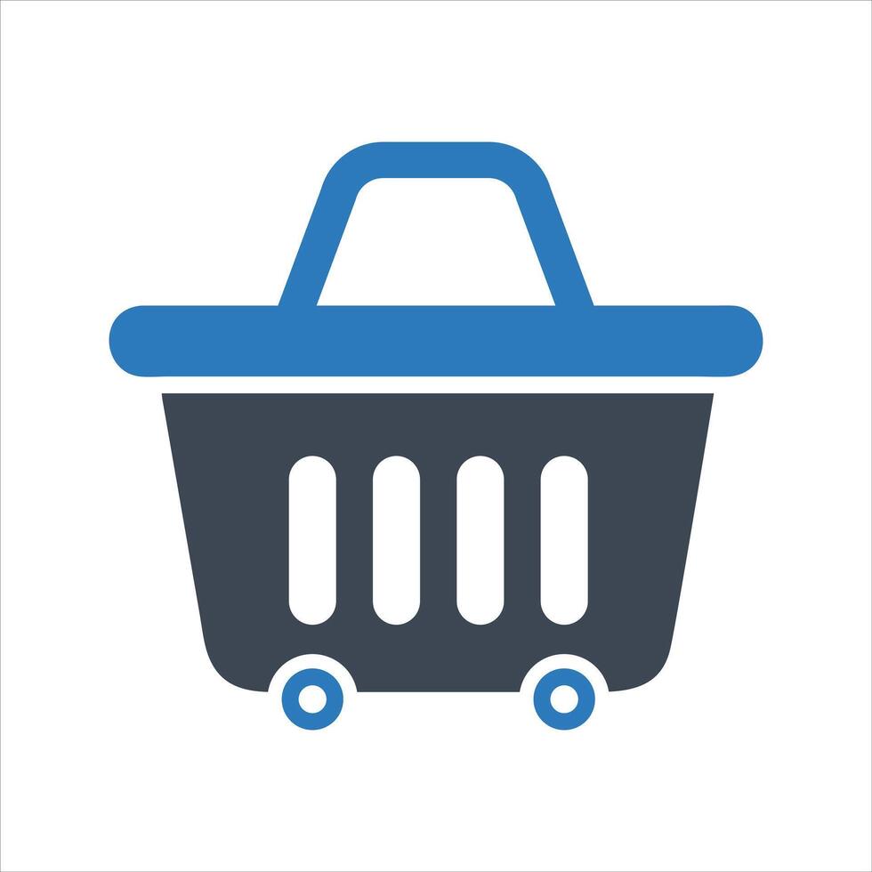 Shopping basket icon. Cost of living icon vector