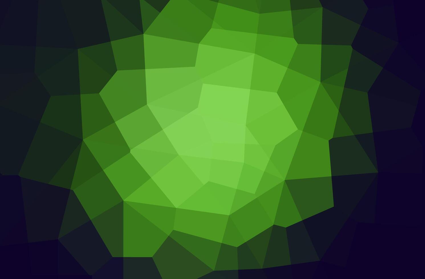Abstract green and dark blue polygonal background. vector