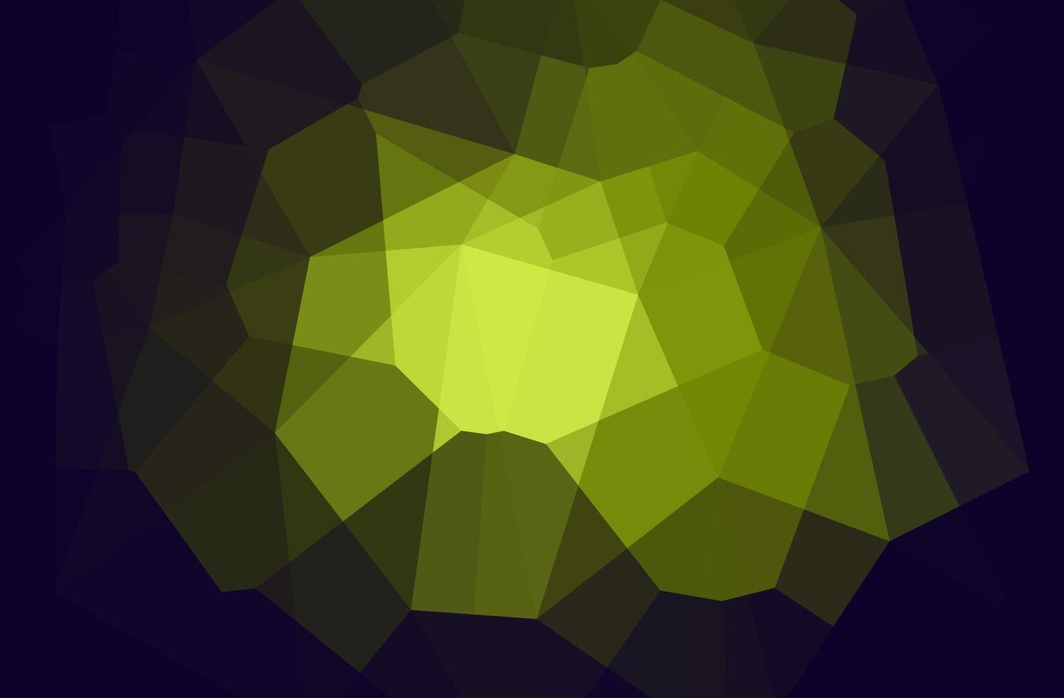 Abstract polygonal background with green and blue tones. vector