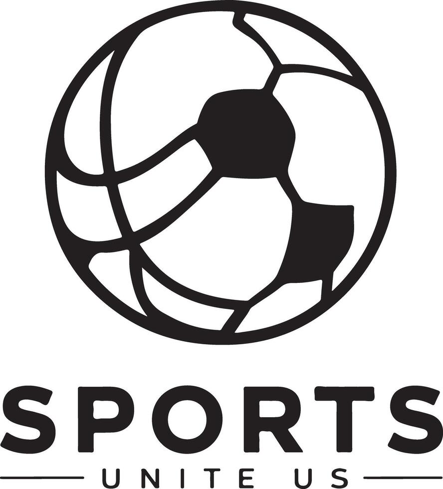 Logo gaming style ball of soccer and basketball vector