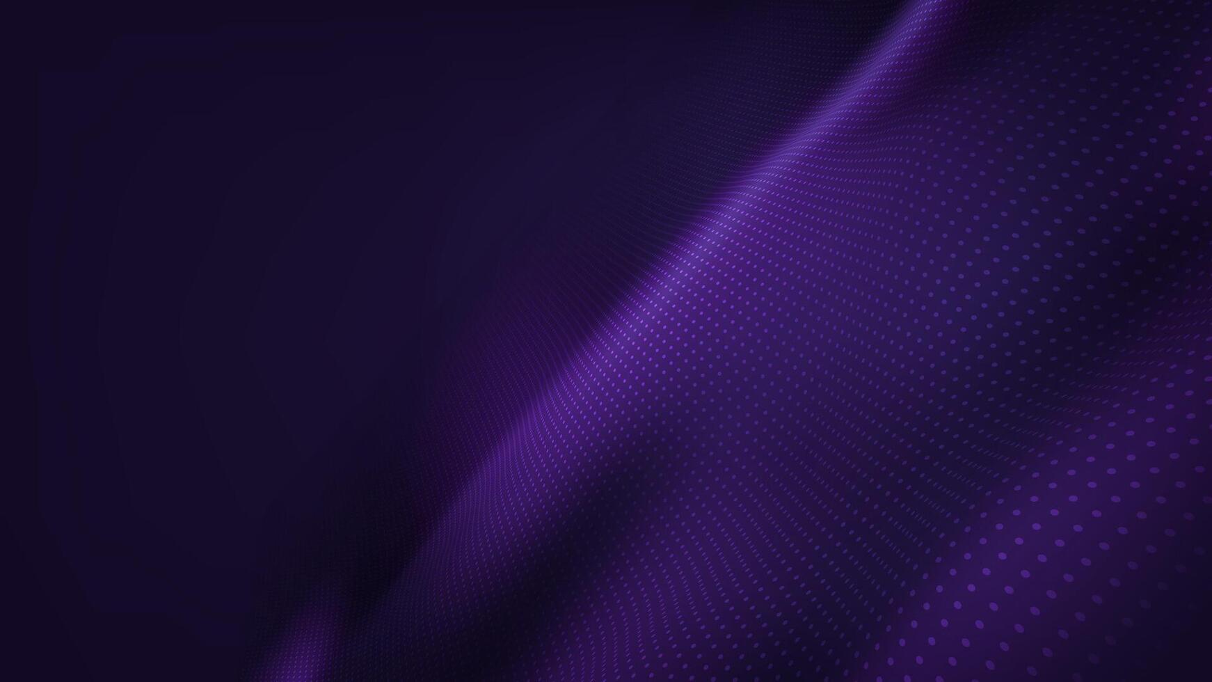 Futuristic wave dots with concept big data. Technology background vector