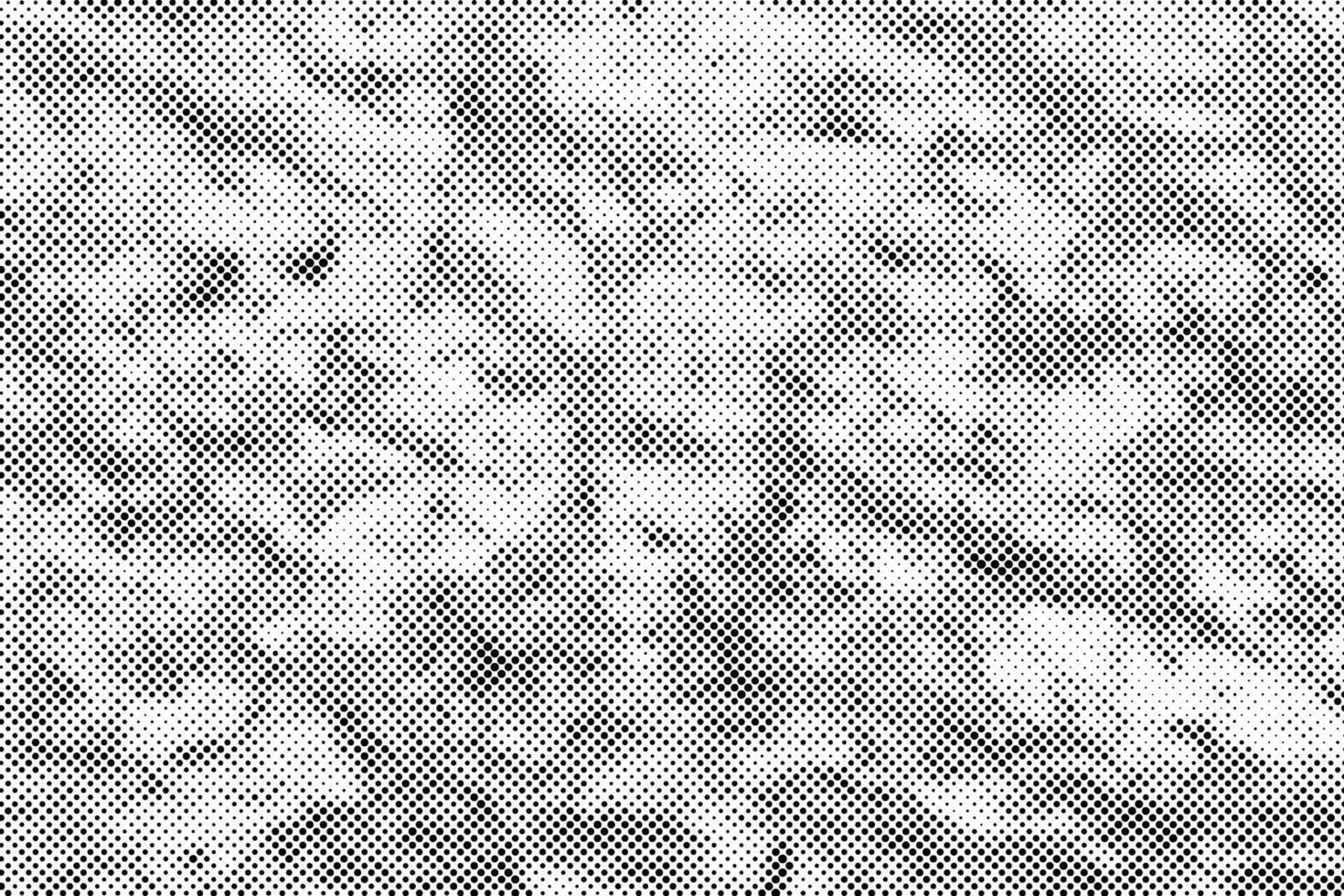 Grunge vintage halftone texture, retro pop art pixel blackdrop. vector