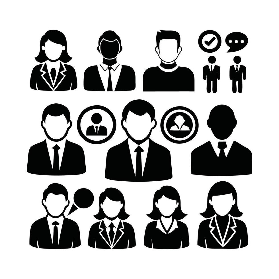 flat illustration in black color design vector