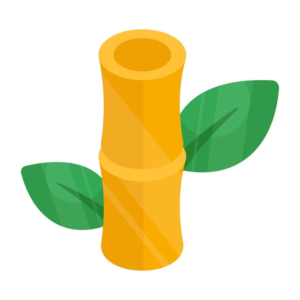 An icon design of bamboo sticks vector