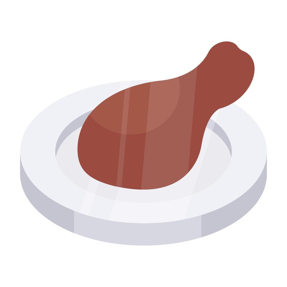 A perfect design icon of drumstick vector