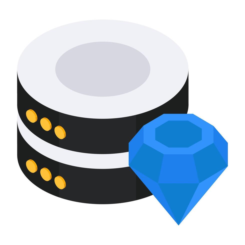 A beautiful design icon of premium server vector